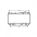 Radiateur refroidissement du moteur Honda Civic 01-03 (2 / 4 portes)