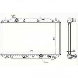 Radiateur refroidissement du moteur Honda Civic 05-08
