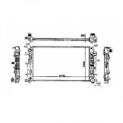 Radiateur refroidissement du moteur VolksWagen Crafter apres 2006