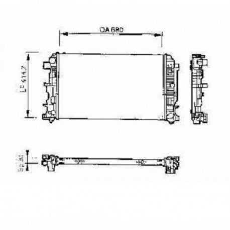 Radiateur refroidissement du moteur VolksWagen Crafter apres 2006
