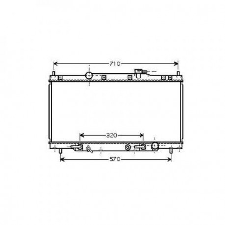 Radiateur refroidissement du moteur Honda CRV 02-06