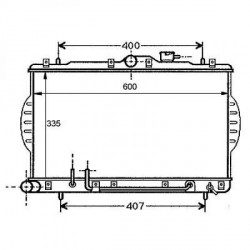  Radiateur Eau PONY+ACCENT. 1.3.1.5.M/A. +/-AC 