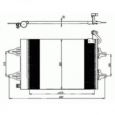 condenseur FABIA+POLO99- tous mod.