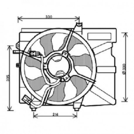 Ventilateur refroidissement du moteur Hyundai Getz 02-05