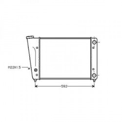 Radiateur GOLF80-83 570x322