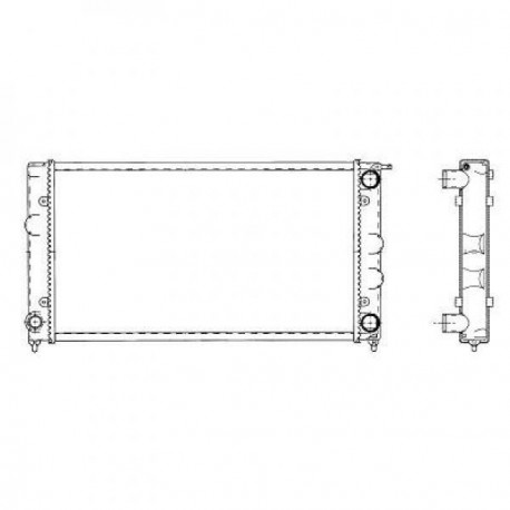 Radiateur refroidissement du moteur VolksWagen Jetta Typ:19 84-91 Start Start Seat Toledo 91-99