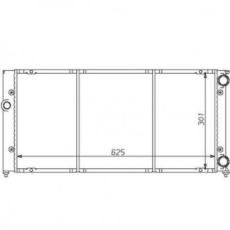 Radiateur refroidissement du moteur VolksWagen Vento 92-98