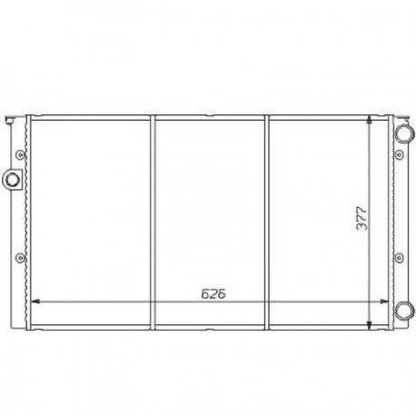 Radiateur refroidissement du moteur Seat Inca 96-04 Seat Inca 96-04 Seat Inca 96-04