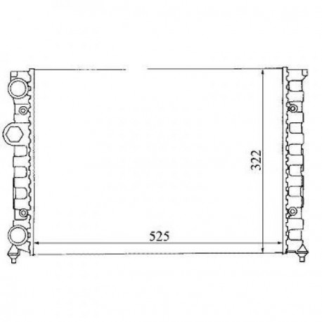 Radiateur refroidissement du moteur VolksWagen Vento 92-98 Start VolksWagen Golf III 91-97