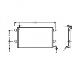 condenseur Volkswagen VW GOLF94-