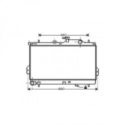 Radiateur refroidissement du moteur Hyundai Matrix 01-05
