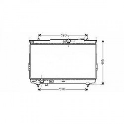 Radiateur refroidissement du moteur Hyundai Santa Fe 00-06