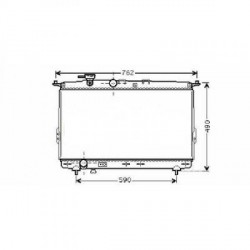 Radiateur refroidissement du moteur Hyundai Sonata 01-05