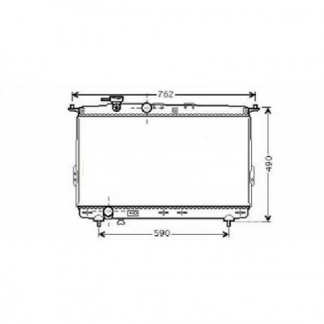 Radiateur refroidissement du moteur Hyundai Sonata 01-05