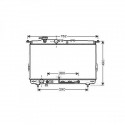 Radiateur refroidissement du moteur Hyundai Sonata 99-01