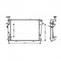 Radiateur refroidissement du moteur Kia Sportage 04-08
