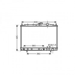 Radiateur refroidissement du moteur Kia Joice apres 1999