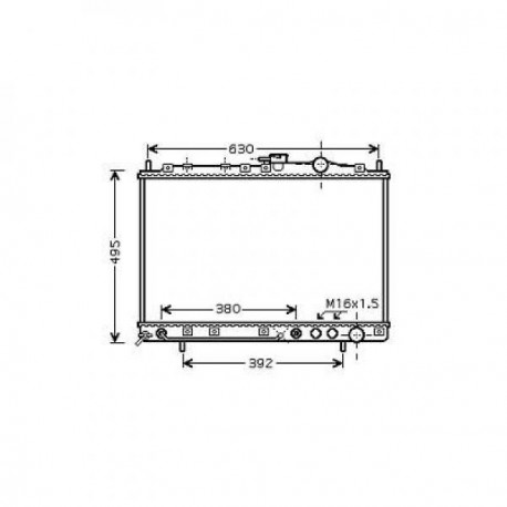 Radiateur refroidissement du moteur Kia Joice apres 1999