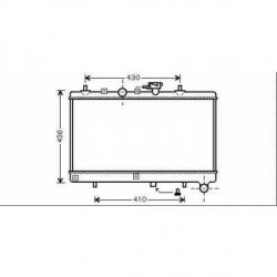 Radiateur refroidissement du moteur Kia Rio 02-05 (4 / 5 portes)