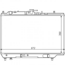 Radiateur refroidissement du moteur Kia Sephia 93-95 Mazda 323 Hatchback 89-94 Mazda 323 Berline 89-94