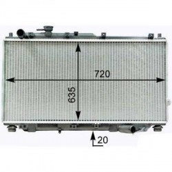 Radiateur refroidissement du moteur Kia Shuma II 01-04 (5 portes)