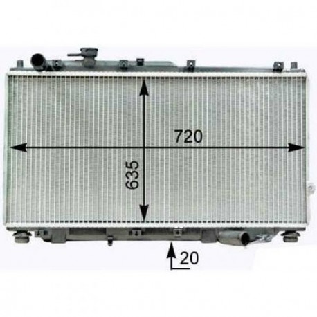 Radiateur refroidissement du moteur Kia Shuma II 01-04 (5 portes)