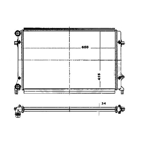 Radiateur A 3 GOLF V+PLUS