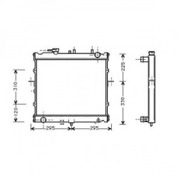  Radiateur Eau SPORTAGE. ess.. MAN. 