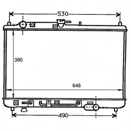 Radiateur refroidissement du moteur Mazda 323 Hatchback 89-94