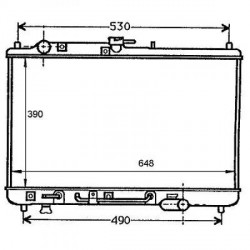 Radiateur refroidissement du moteur Mazda 323 Hatchback 89-94 Mazda 323 Berline 89-94