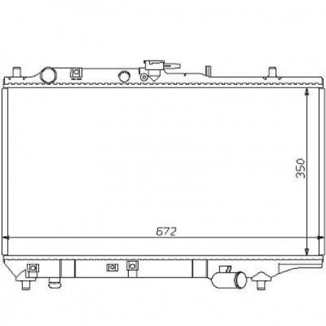 Radiateur refroidissement du moteur Mazda 323 F Typ:BG 90-94