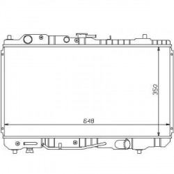 Radiateur refroidissement du moteur Mazda 323 F Typ:BG 90-94