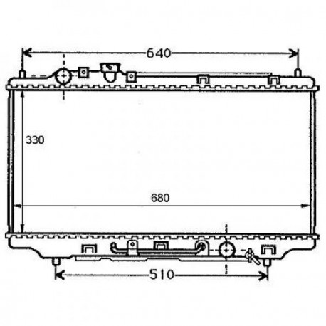 Radiateur refroidissement du moteur Mazda 323 C 94-98 (Compact) Mazda 323 P 97-00 (Practical) Mazda 323 S Typ:BA 94-98