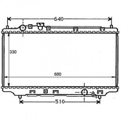 Radiateur refroidissement du moteur Mazda 323 S Typ:BA 94-98 Mazda 323 S Typ:BA 94-98