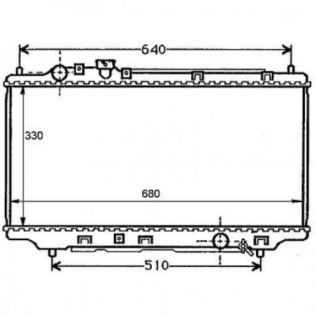 Radiateur refroidissement du moteur Mazda 323 S Typ:BA 94-98 Mazda 323 S Typ:BA 94-98 Mazda 323 S Typ:BA 94-98