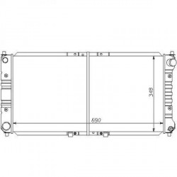 Radiateur refroidissement du moteur Mazda 626 92-97 Berline Mazda MX 6 apres 1992
