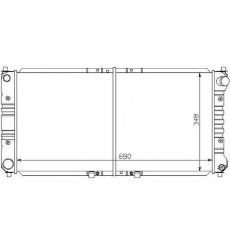 Radiateur refroidissement du moteur Mazda 626 92-97 Berline Mazda MX 6 apres 1992