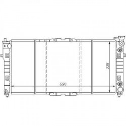 Radiateur refroidissement du moteur Mazda 626 92-97 Berline Mazda MX 6 apres 1992