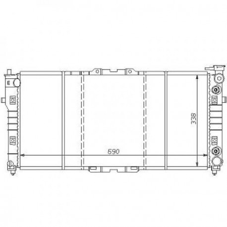 Radiateur refroidissement du moteur Mazda 626 92-97 Berline Mazda MX 6 apres 1992