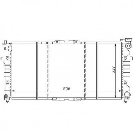Radiateur refroidissement du moteur Mazda 626 97-99