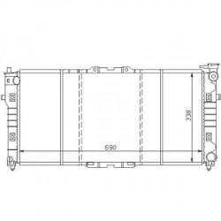Radiateur refroidissement du moteur Mazda 626 97-99 Mazda 626 99-02 Mazda 626 92-97 Berline Mazda MX 6 apres 1992