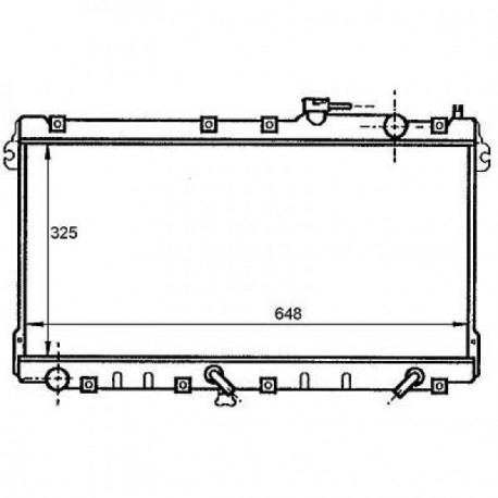 Radiateur refroidissement du moteur Mazda MX 5 90-98