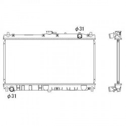 Radiateur refroidissement du moteur Mazda MX 5 98-05