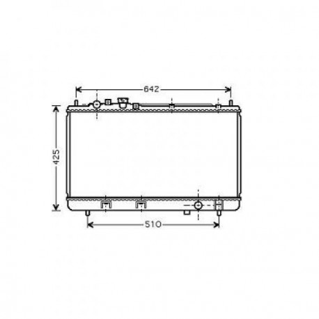 Radiateur refroidissement du moteur Mazda Premacy apres 1999