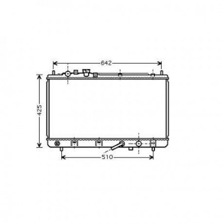 Radiateur refroidissement du moteur Mazda Premacy apres 1999