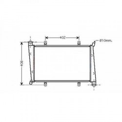 Radiateur refroidissement du moteur Volvo S40/V40 96-00 Mitsubishi Spacestar 98-02
