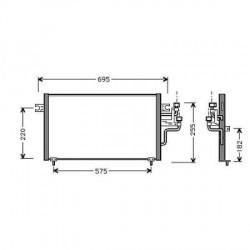  Condenseur LANCER/COLT. tous mod. 