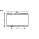 Radiateur refroidissement du moteur Mitsubishi Colt 96-04