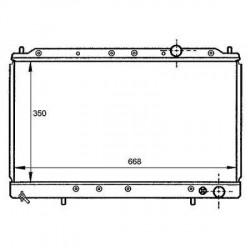 Radiateur refroidissement du moteur Mitsubishi Eclipse 90-95