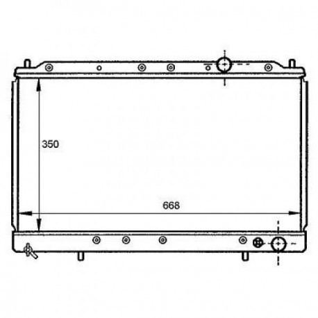 Radiateur refroidissement du moteur Mitsubishi Eclipse 90-95